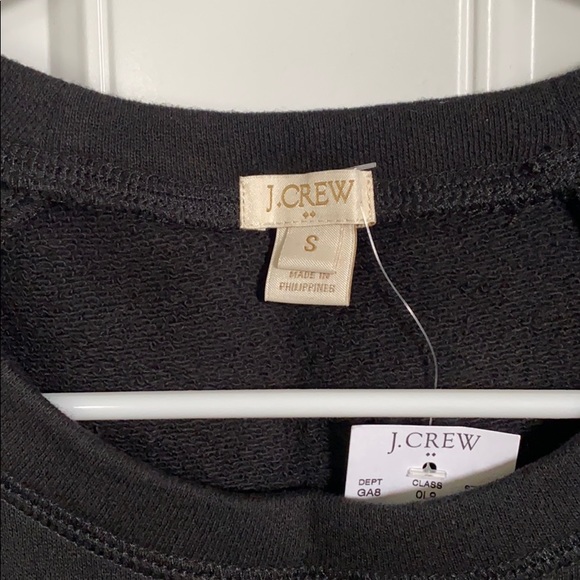 Solid Black J.Crew Quarter Sleeve Casual Sweater - Picture 4 of 5